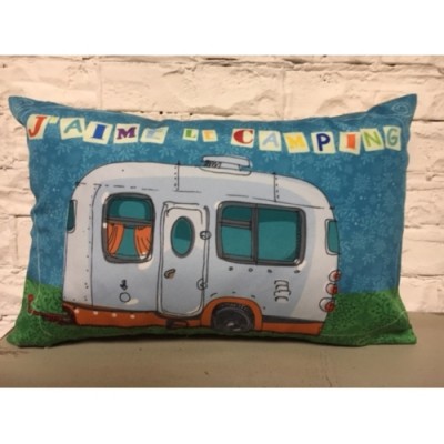 Coussin, J'aime Le Camping 