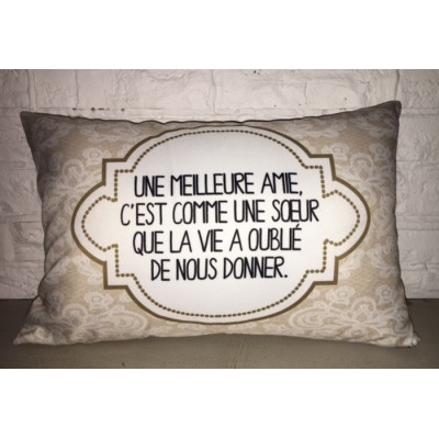 Coussin Amie/Sœur