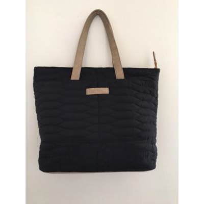 Sac Matelassé Karine Noir & Beige /Sac à main /...