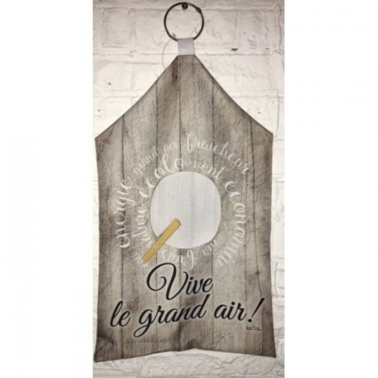 Vive le grand Air/sac à épingle à linge , fait de Polyester, 10'15" x 19,3" de haut avec l'anneau d'acrochage.