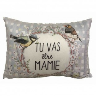Coussin Tu vas être mamie