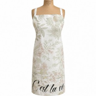 Tablier  100 % Cotton C'est la vie
