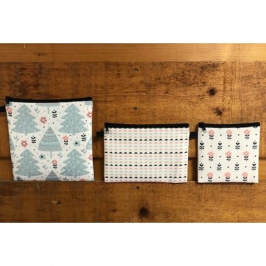 Sac Réutilisable Pour Collation Petit Arbre S/3