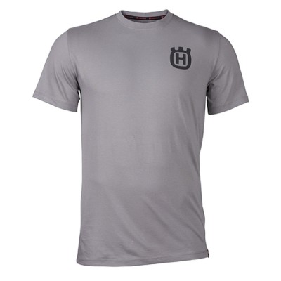T-shirt à manches courtes gris Husqvarna