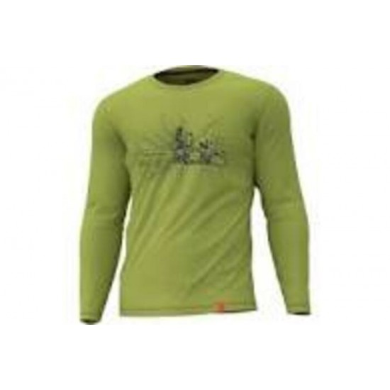 Gilet à manches longues vert lime xplorer Husqvarna