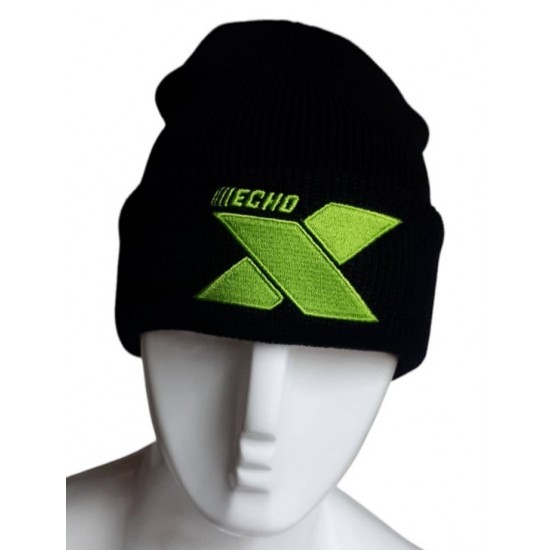 Tuque Echo noire logo vert