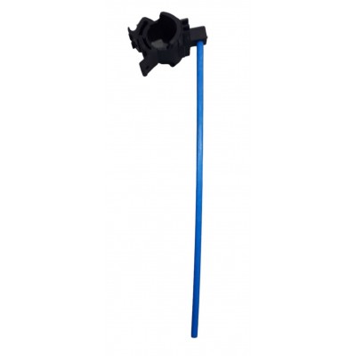 Mesure latérale pour bois de chauffage bleue