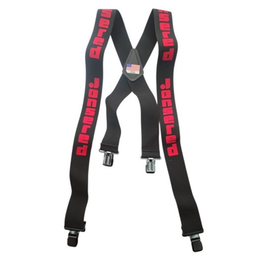 Bretelles à clips Jonsered noir et rouge