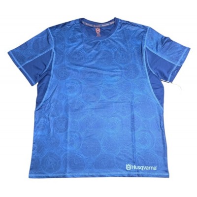 T-shirt à manches courte thermal Husqvarna bleu...