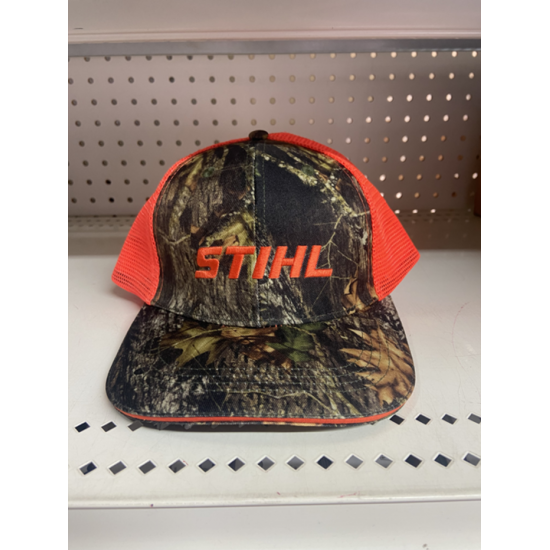 Casquette Stihl camo et orange 