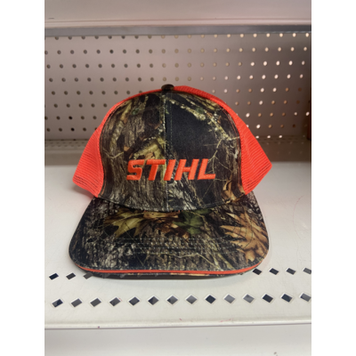 Casquette Stihl camo et orange 