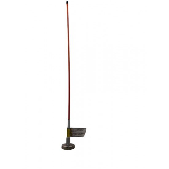 MESURE À BOIS PLASTIQUE ORANGE MAGNÉTIQUE