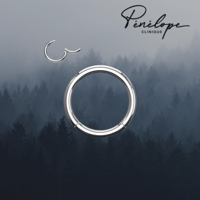 CLASSIK - Anneau Clicker Argent - Segment...