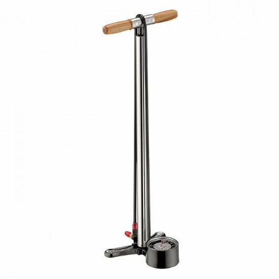 Lezyne, CNC Floor Drive 3.5", Pompe à pied, ABS-1 Pro Chuck, 220psi, Argent