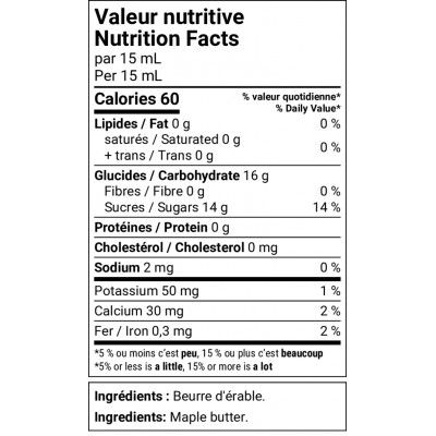 Beurre d'érable