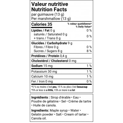 Guimauves maison à l'érable