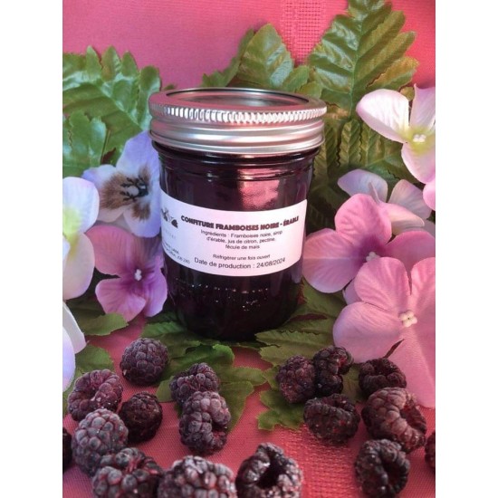 Confiture framboise noire-érable