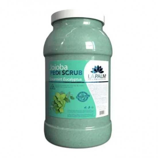 Gel exfoliant pour les pieds La Palm – Menthe verte et eucalyptus (1 Gallon)